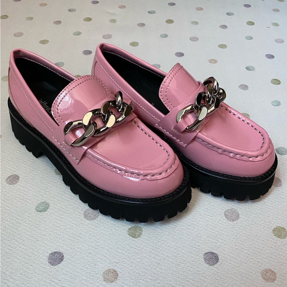 Jeffery Campbell Recess Chain Platform Loafers Size 5 - New In Box